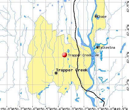 Trapper Creek, AK map