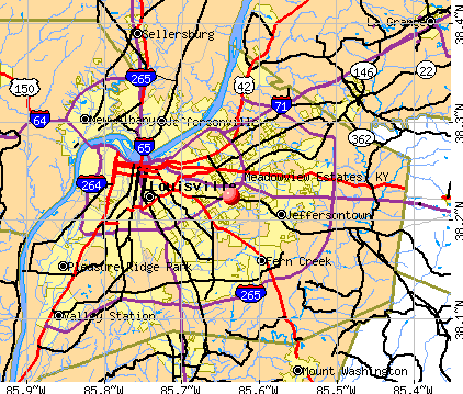 Meadowview Estates, KY map