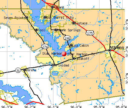 Star Harbor, TX map