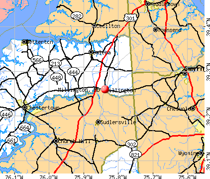 Millington, MD map