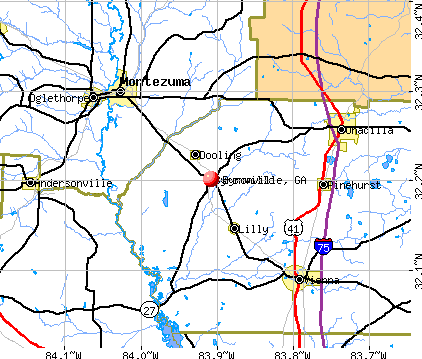 Byromville, GA map