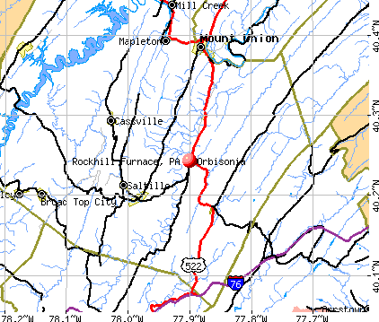 Rockhill Furnace, PA map