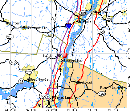 Malden, NY map