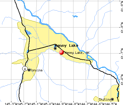 Kenny Lake, AK map