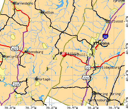 Tunnelhill, PA map