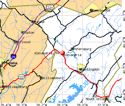 Alexandria, PA map