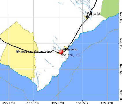 Naalehu, HI map