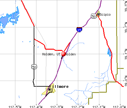 Holden, UT map