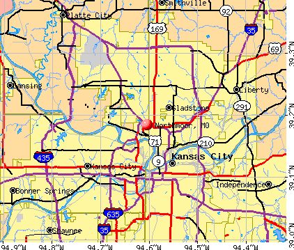 Northmoor, MO map