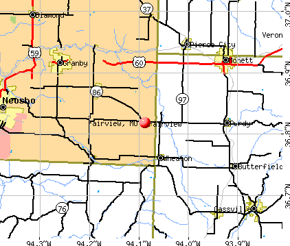Fairview, MO map