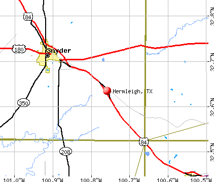 Hermleigh, TX map