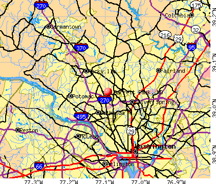 Garrett Park, MD map