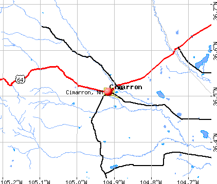 Cimarron, NM map