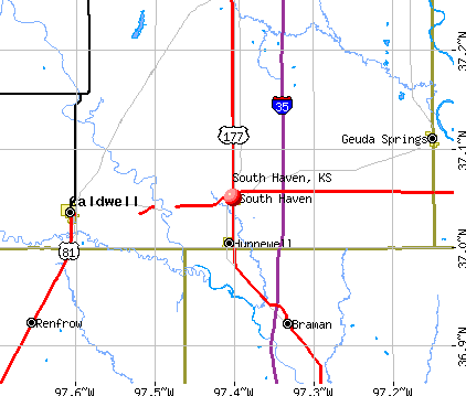 South Haven, KS map