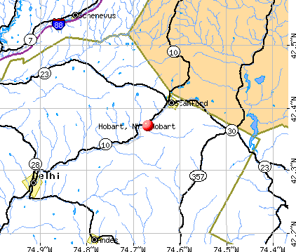 Hobart, NY map