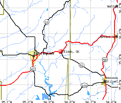 Eldon, OK map