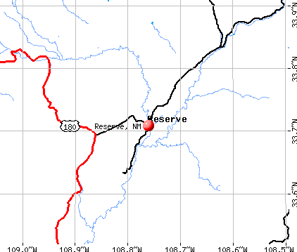 Reserve, NM map