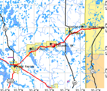 Calumet, MN map
