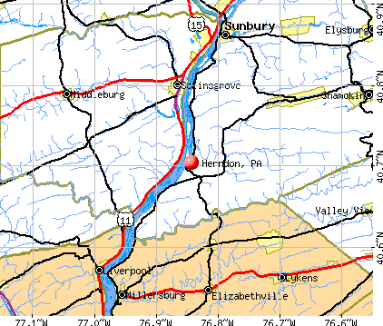 Herndon, PA map