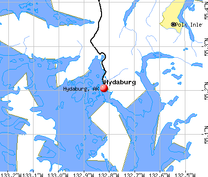 Hydaburg, AK map