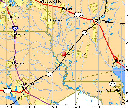 Rosser, TX map