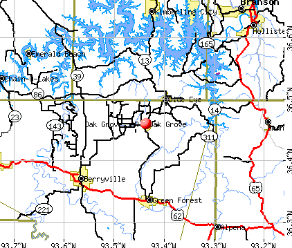 Oak Grove, AR map