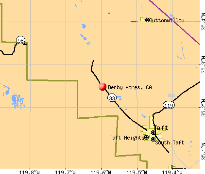 Derby Acres, CA map