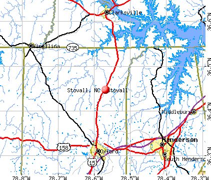 Stovall, NC map
