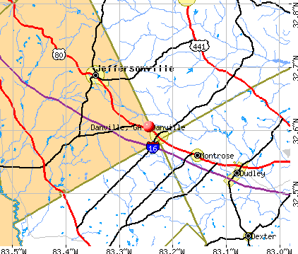 Danville, GA map