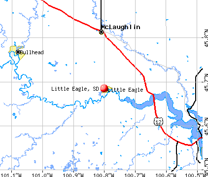 Little Eagle, SD map