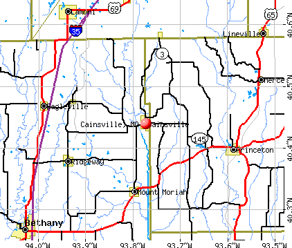 Cainsville, MO map
