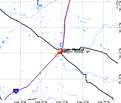 Wagon Mound, NM map