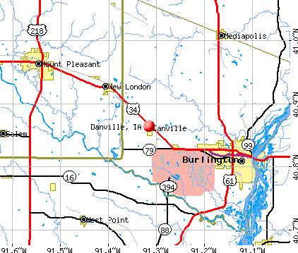Danville, IA map