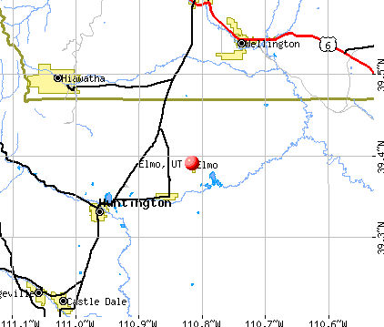 Elmo, UT map