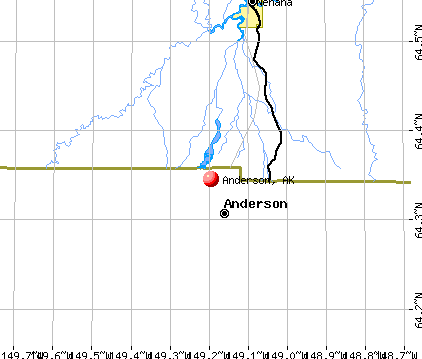 Anderson, AK map
