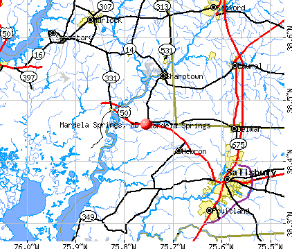 Mardela Springs, MD map
