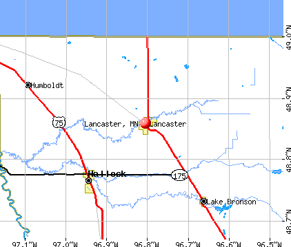 Lancaster, MN map