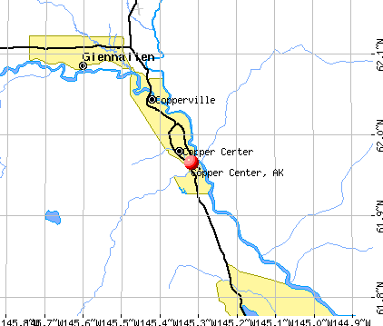 Copper Center, AK map