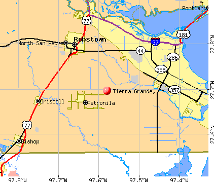 Tierra Grande, TX map
