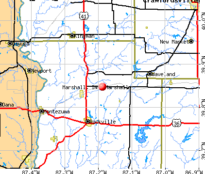 Marshall, IN map