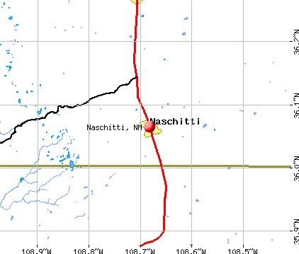 Naschitti, NM map