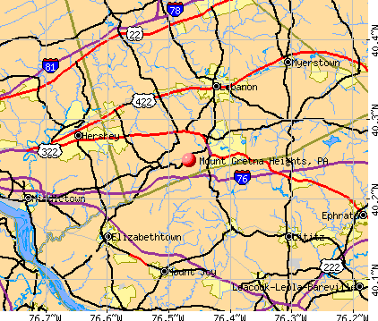 Mount Gretna Heights, PA map