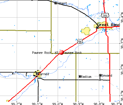 Pawnee Rock, KS map