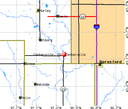 Centerville, SD map