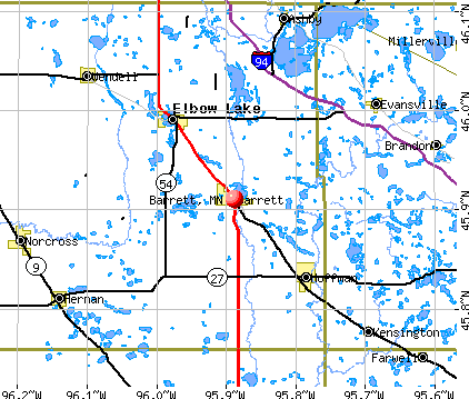 Barrett, MN map