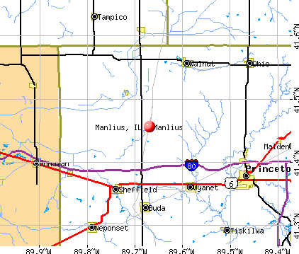 Manlius, IL map