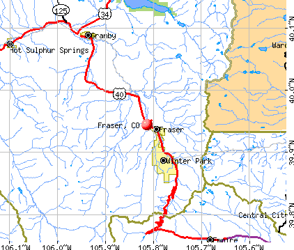 Fraser, CO map