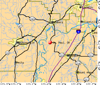 St. Paul, OR map