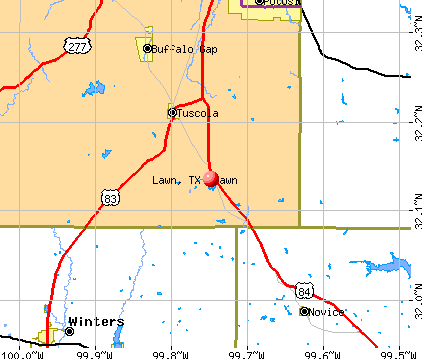 Lawn, TX map