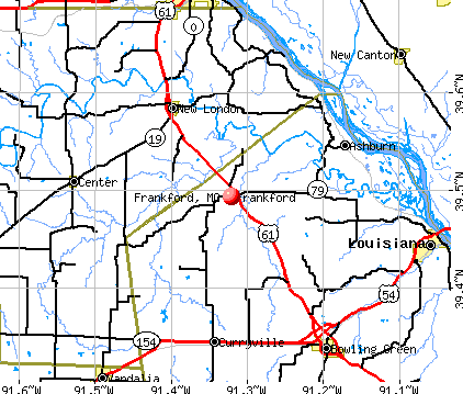 Frankford, MO map